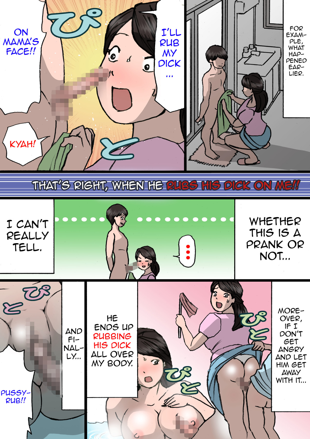 Hentai Manga Comic-Mom Can't Get Angry With Her Mischievous Son-Read-13